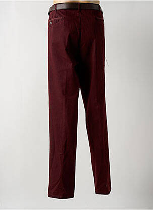 Pantalon droit coupe droite rouge MEYER homme