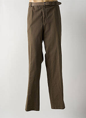 Pantalon droit coupe droite marron MEYER homme