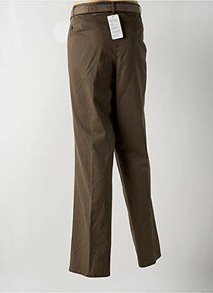 Pantalon droit coupe droite marron MEYER homme