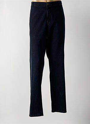 Jeans coupe droite fermeture zippée sous rabat boutonné bleu MEYER homme