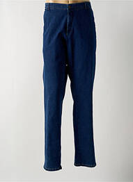 Jeans coupe droite fermeture zippée sous rabat boutonné bleu MEYER homme