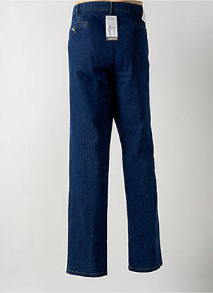 Jeans coupe droite fermeture zippée sous rabat boutonné bleu MEYER homme