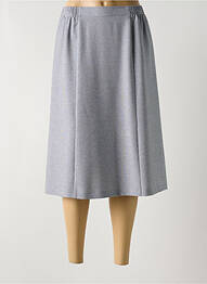 Jupe mi-longue coupe évasée gris GEVANA femme