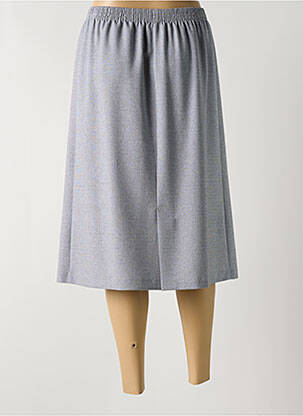 Jupe mi-longue coupe évasée gris GEVANA femme