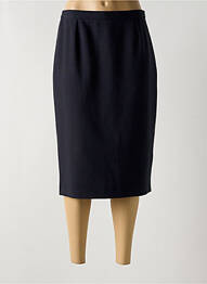 Jupe mi-longue taille à pinces noir PIER BÉ femme