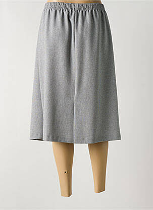 Jupe mi-longue coupe évasée gris GEVANA femme