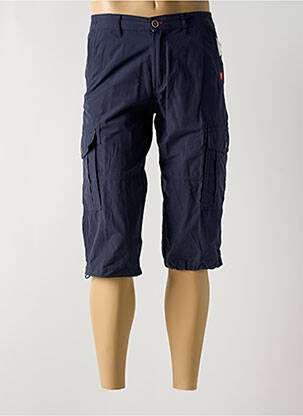 Pantacourt taille élastique taille normale bleu COFOX homme