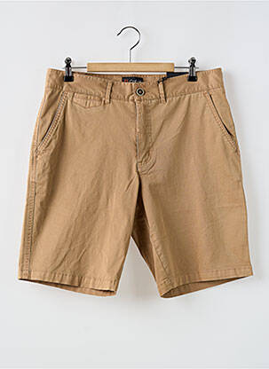 Bermuda stretch taille normale marron COFOX homme