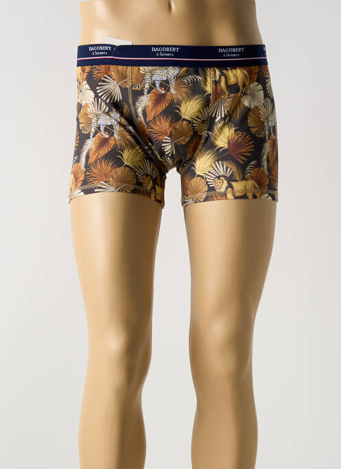 Boxer marron DAGOBERT A L'ENVERS pour homme