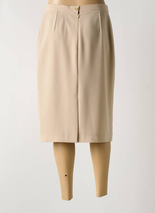 Jupe mi-longue beige GERARD PASQUIER pour femme