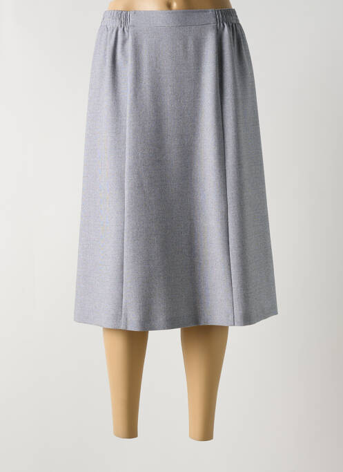 Jupe mi-longue gris GEVANA pour femme