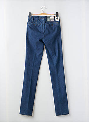 Jeans coupe droite fermeture zippée sous rabat boutonné bleu MEYER homme