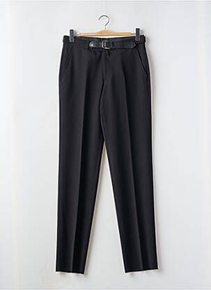 Pantalon droit coupe droite noir BRUNO SAINT HILAIRE homme