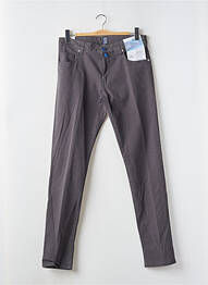 Pantalon slim fermeture zippée sous rabat boutonné gris M5 BY MEYER homme