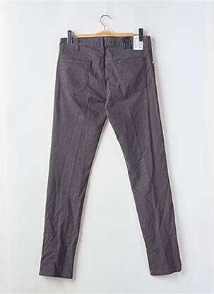 Pantalon slim fermeture zippée sous rabat boutonné gris M5 BY MEYER homme