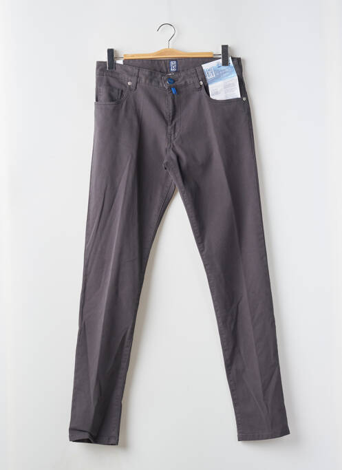 Pantalon slim fermeture zippée sous rabat boutonné gris M5 BY MEYER homme