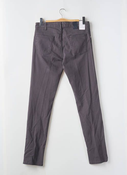 Pantalon slim fermeture zippée sous rabat boutonné gris M5 BY MEYER homme