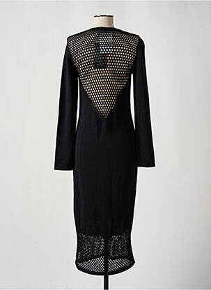 Robe pull coupe cintrée manches longues noir SPORTALM femme