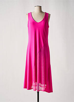 Robe mi-longue sans manche sans manche rose JOSEPH RIBKOFF femme