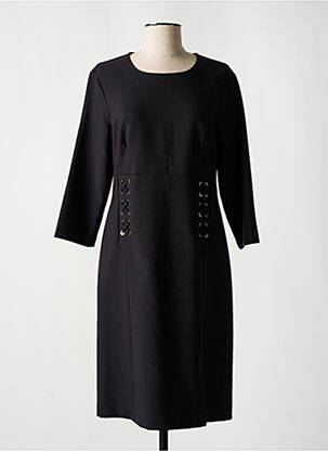 Robe mi-longue manches 3/4 manches 3/4 noir JOSEPH RIBKOFF femme