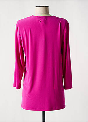 Top stretch manches 3/4 rose JOSEPH RIBKOFF femme