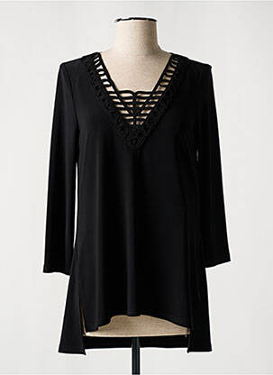 Tunique manches longues col v noir JOSEPH RIBKOFF femme