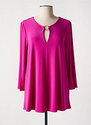 Tunique manches longues col rond rose JOSEPH RIBKOFF femme