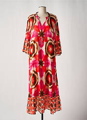 Robe longue rose GRACE pour femme seconde vue