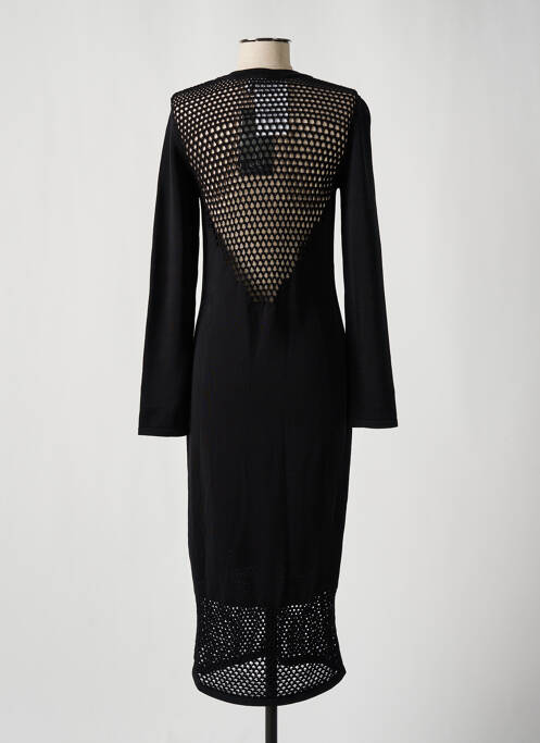 Robe pull coupe cintrée manches longues noir SPORTALM femme