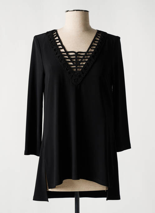 Tunique manches longues col v noir JOSEPH RIBKOFF femme