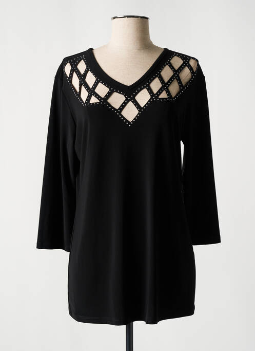Tunique manches longues noir JOSEPH RIBKOFF pour femme