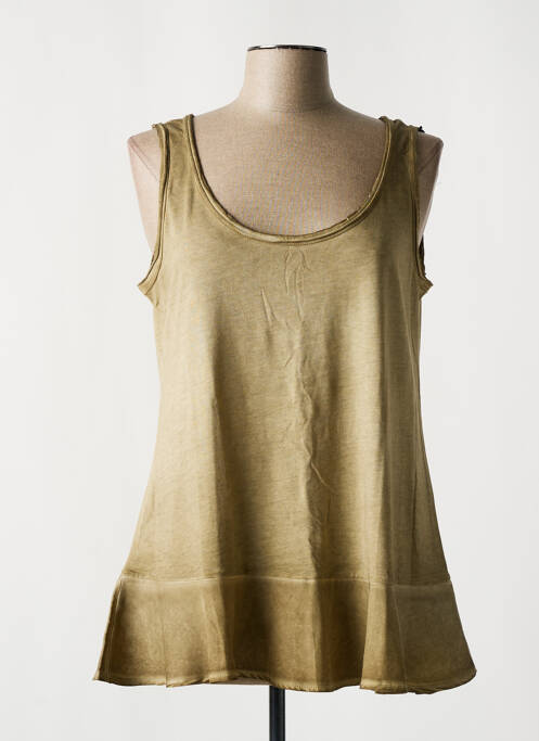 Tunique sans manche vert GRACE pour femme
