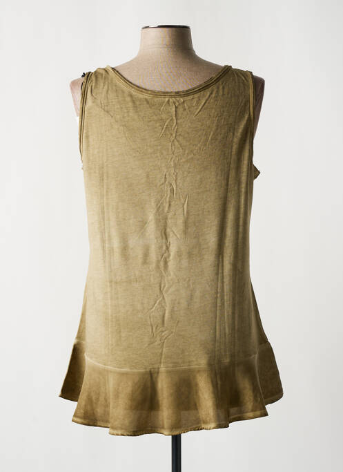 Tunique sans manche vert GRACE pour femme