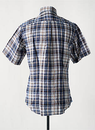 Chemise manches courtes poches bleu FYNCH-HATTON homme