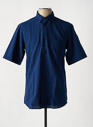 Chemise manches courtes poches bleu ETERNA homme