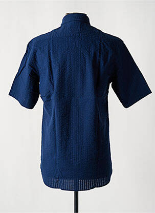 Chemise manches courtes poches bleu ETERNA homme