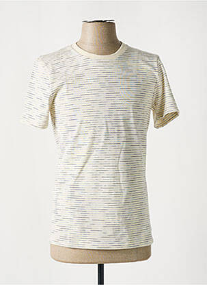 T-shirt tissage chiné manches courtes beige SAINT JAMES homme