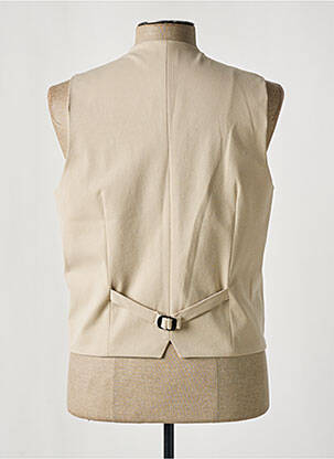 Gilet sans manche tissage chiné beige KARL LAGERFELD homme