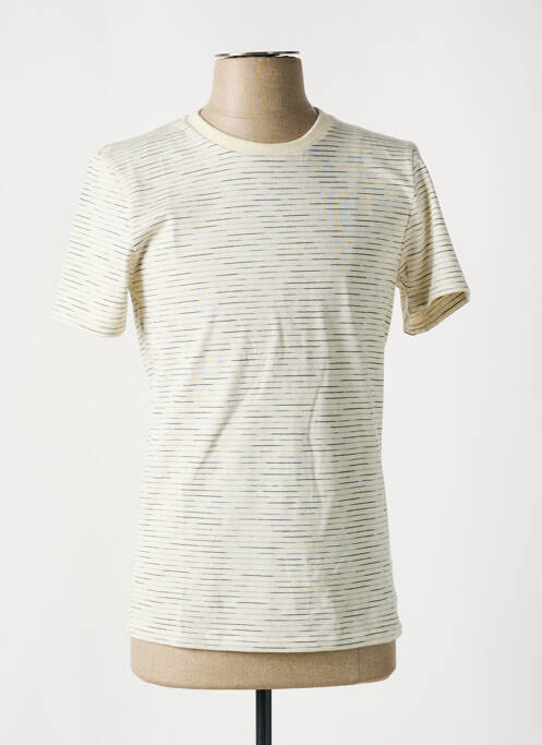 T-shirt coupe droite manches courtes beige SAINT JAMES homme