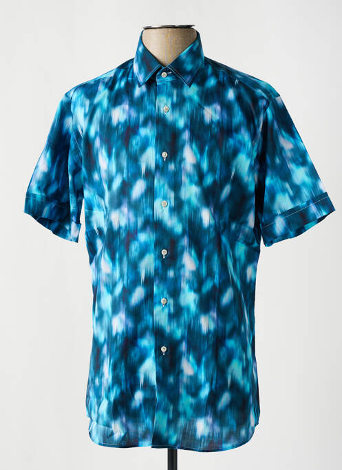 Chemise manches courtes bleu KARL LAGERFELD pour homme