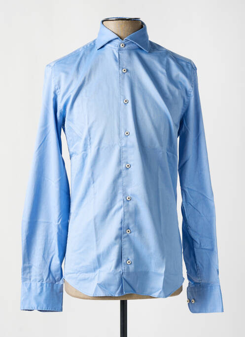 Chemise manches longues bleu 1863 BY ETERNA pour homme