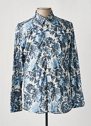 Chemise manches longues manches longues bleu KARL LAGERFELD homme