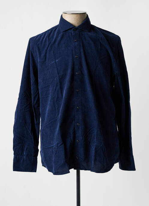 Chemise manches longues bleu 1863 BY ETERNA pour homme
