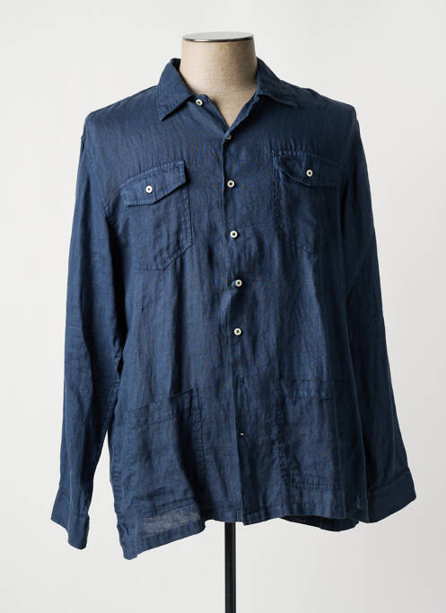 Chemise manches longues bleu FYNCH-HATTON pour homme