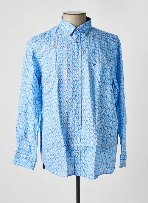 Chemise manches longues bleu FYNCH-HATTON pour homme