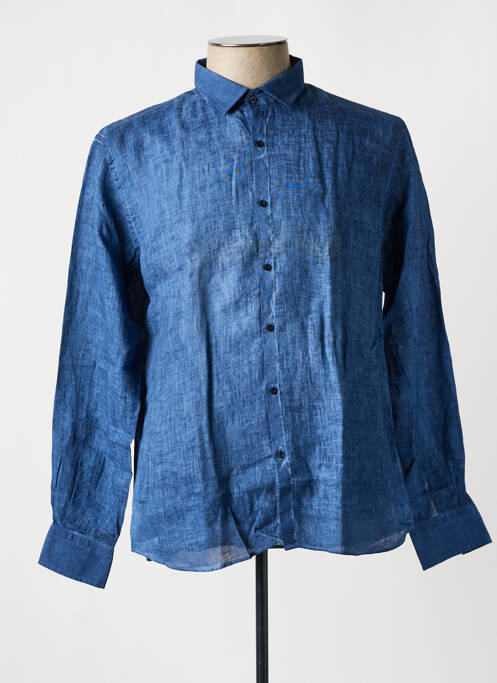 Chemise manches longues bleu KARL LAGERFELD pour homme