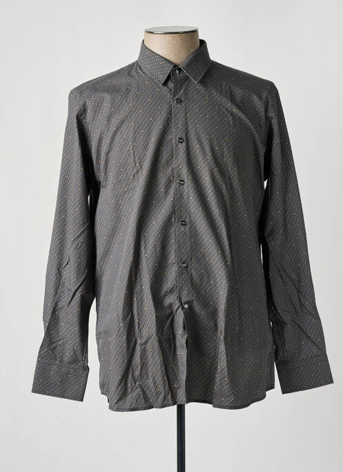 Chemise manches longues gris KARL LAGERFELD pour homme