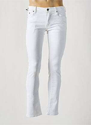 Jeans skinny stretch taille normale blanc KARL LAGERFELD homme