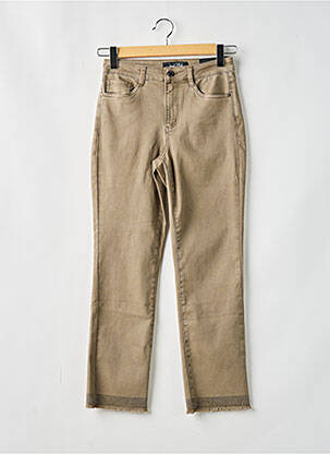 Jeans coupe droite stretch taille normale beige JOSEPH RIBKOFF femme