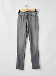 Jeans coupe slim stretch taille haute gris EMPORIO ARMANI femme